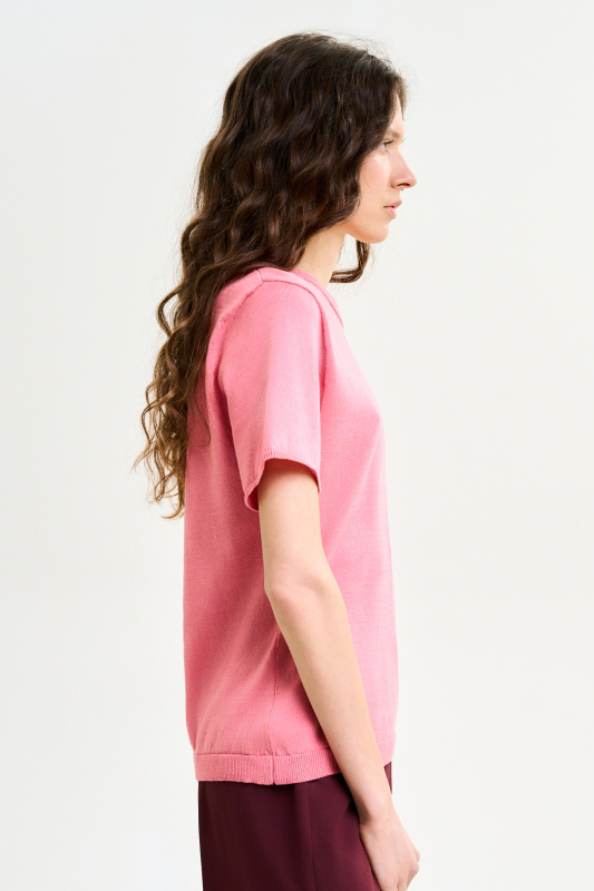 Футболка вязаная LIGHT PINK